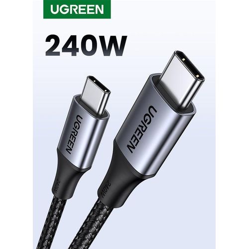 Ugreen 240W USB C Cable 2M Braided 48V 5A Power Delivery PD3.1 Fast Charge USB Type C Cable For iPhone 16 15 Series Macbook Pro Air M3 M2 M1 iPad Pro Dell XPS Galaxy S24 S23 Ultra Xiaomi Huawei Lenovo Asus