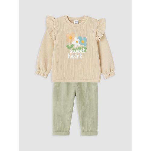 Flower Printed Baby Girl's 2 Pack Set