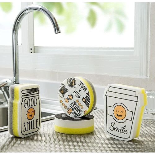 Smile Kitchen Sponges 4-Piece Set