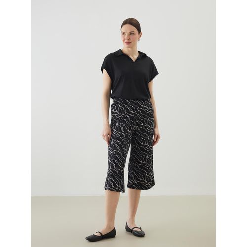 Elasticated Waist Floral Women's Capri