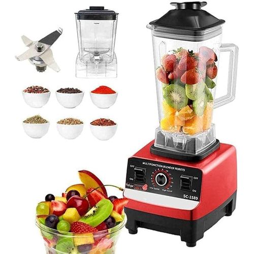 Blender 4500W Heavy Duty Commercial Grade Blender 6 Blades Mixer Juicer for Fruit Food Processor Grinder Mill, Chopper Mill, and Ice Smoothies