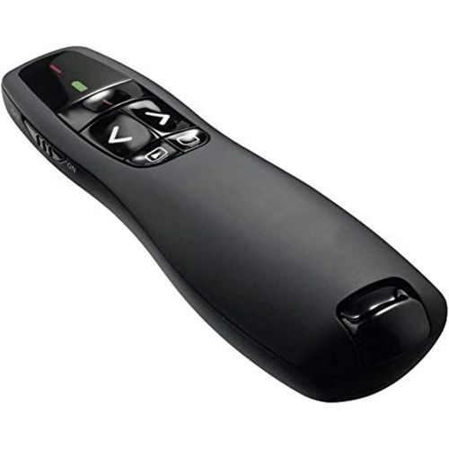 24Ghz USB Wireless Presenter Red Laser Pointer PPT Remote Control for Powerpoint Presentation-Black