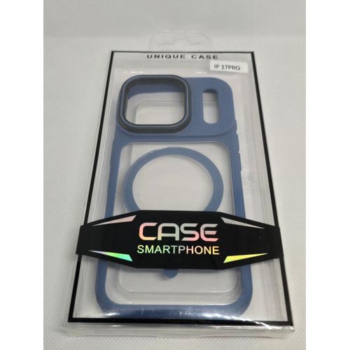 Magnetic Phone Case for iPhone 17 Pro 6.3 inch Compatible with MagSafe, Shock-Absorbing and Anti-Scratch Cover - blue