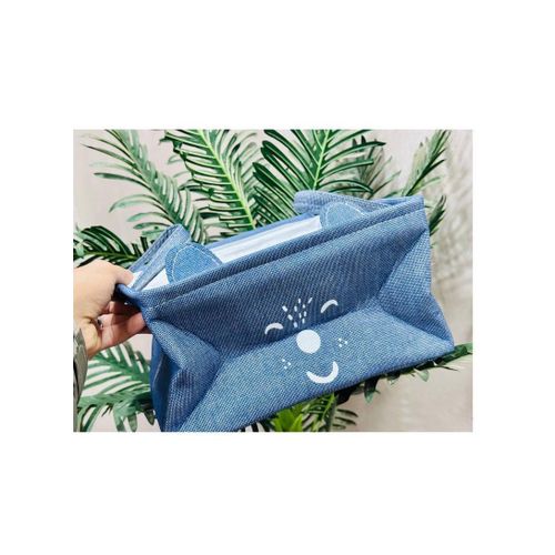 This attractive Disney-themed fabric trolley features a comfortable fabric handle and sturdy metal legsâ€”perfect for storing clothes or toys in an organized and stylish way.