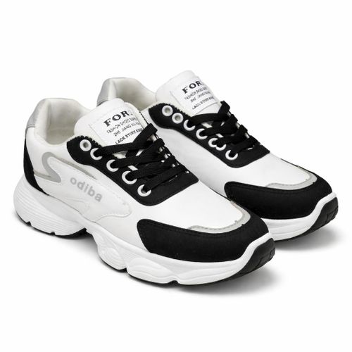 Women’s Sport Sneakers – Comfortable Chunky Sole Casual Shoes for Daily Wear & Walking - Black