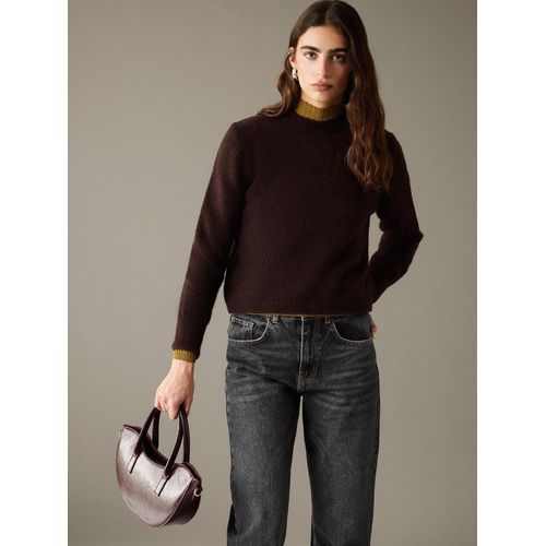 Crew Neck Women's Knitted Sweater