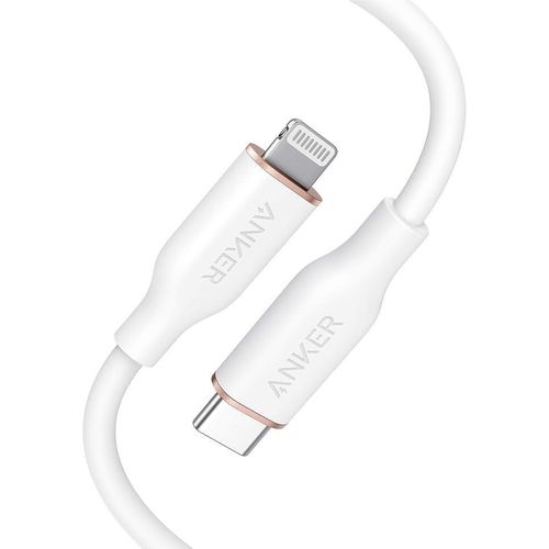 USB-C to Lightning Cable, 641 Cable (Cloud White, 3ft), MFi Certified, Powerline III Flow Silicone Fast Charging Cable for iPhone 13 13 Pro 12 11 X XS XR 8 Plus (Charger Not Included)