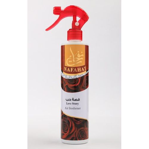 Love Story Air & Fabric Freshener 460ml, Long Lasting French Fragrance Oil, High Concentration Room Spray for Home, Furniture, Curtains and Fabrics – Love Story