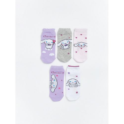 Cinnamoroll Printed Girl's Trainer Socks 5 Pack