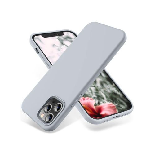 Compatible with iPhone 14 Pro Max Case 67 Inch Slim Liquid Silicone 4 Layers Soft Gel Rubber Shockproof Protective Phone Case with Anti Scratch Microfiber Lining Lavender grey