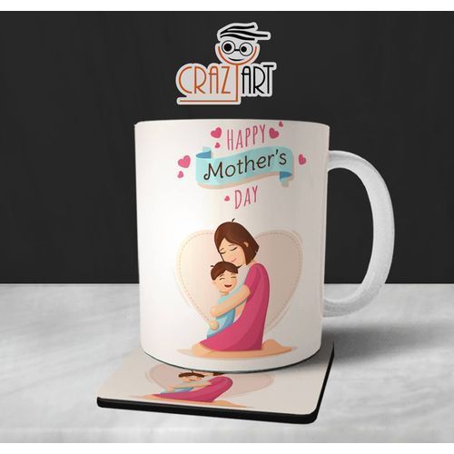 Crazy Art 001 - Mug & Coaster For Mother