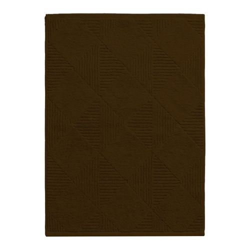Thick Terry Bath Mat Floor Towel- 100% Cotton – Set of 1 Piece Everyday Comfort for Your Feet Soft Touch, Strong Absorption & Elegant Look - 50 * 80 cm -Rhomb Edition (1000 GSM)