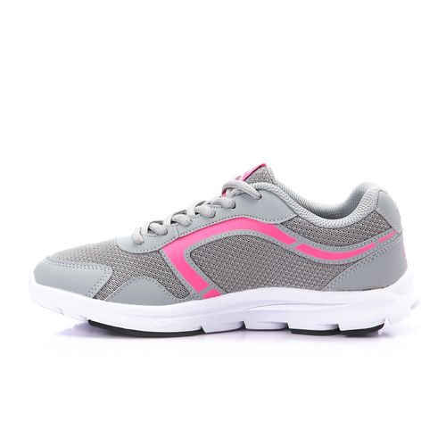 Lace Up Women Sneakers - Light Grey & Br... - (23)