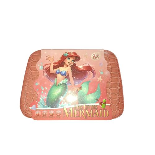 Girls Washable Makeup Kit with Cute Cosmetic Bag – Princess Pretend Play Set