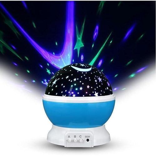Romantic Dream Night Light Sky Universe Star Night Light Calming Sleep Lamp for Kids and Adults, Blue
