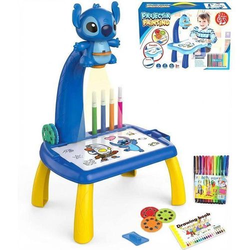 Children's Projector Drawing Set Creative Drawing Table with 25 Patterns Crayons & Sketchbook Educational Art Toy Suitable for Children Ages 3 Fun Coloring Tracing Activity to Develop Imagination Creativity & Early Learning