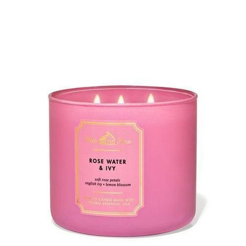 Rose Water & Ivy3-Wick Candle