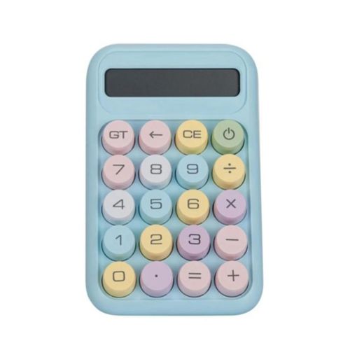 Chenguang MGC-15 Desktop Calculator, 10-Digit Display – Cute Pastel Design, Large Round Keys, Portable Office & School Calculator - No: ADG981K9