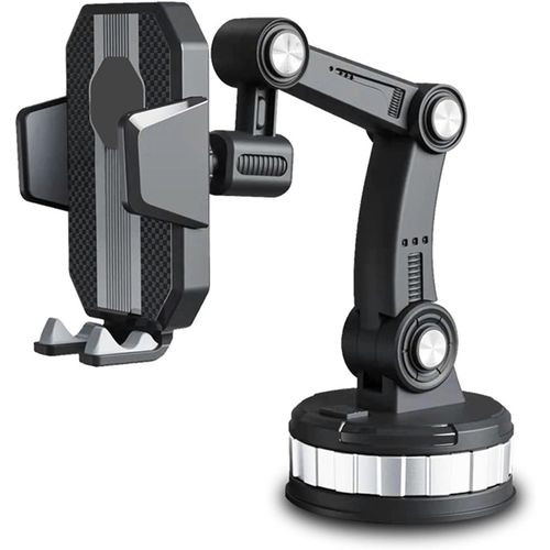 Adjustable Car Mobile Holder with 360° Swivel Rotation and Enhanced Adhesive Base, Smartphone Mount for Dashboard, Windshield and Air Vent, convenient Stand for Navigation and Travel