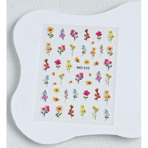Modern 5D nail stickers - 3D for an attractive nail look in minutes - High-quality sticker compatible with nail polish and gel.