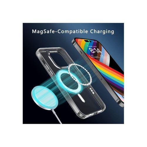 Designed for iPhone 13 Pro Max 6.7 Case, Compatible with MagSafe Clear Case, Magnetic Case Cover for iPhone 14 Pro Max 6.7 in, (Drop Tested) Shockproof Protective Phone Case, Anti-Yellowing&Anti-Scra