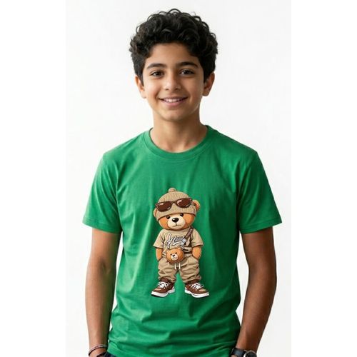 Crew Neck Printed Short Sleeve Boy T-Shirt