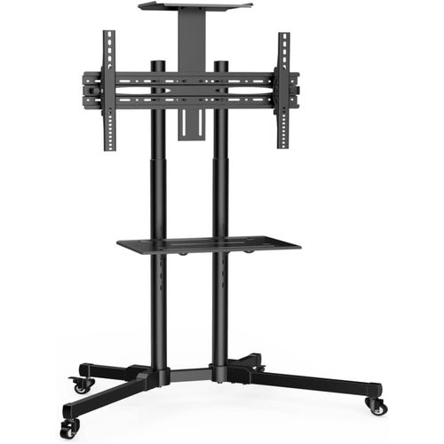 Mobile TV Cart with Wheels for 32-70 Inch LCD LED 4K Flat Screen TVs Holds Up to 120 lbs
