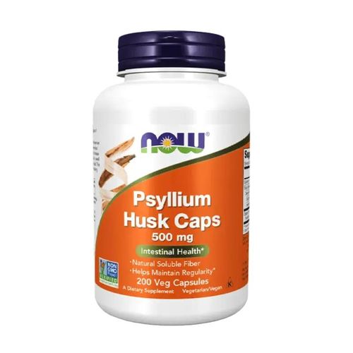 Psyllium Husk Natural Soluble Fiber 500 mg - 200 Capsules
