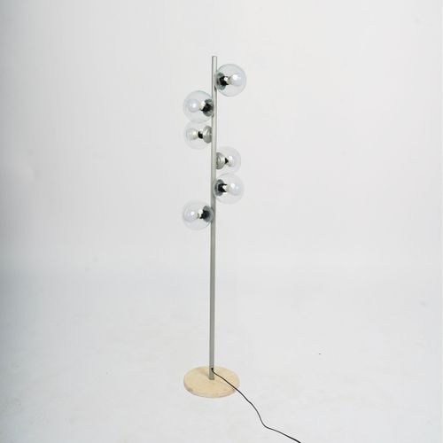 Dragon S Floor Lamp - Silver/Clear