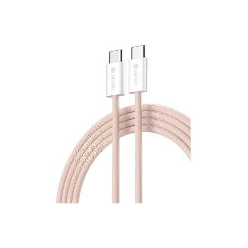 COFI 1453 DEVIA Smart Series PD Cable 60W Woven 1M - Pink
