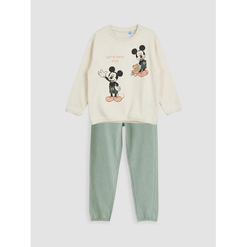 Mickey Mouse Printed Baby Boy's Sweatshirt Set