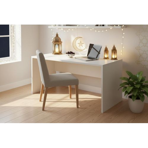 Writing and Computer Desk 100x50x74 cm - White