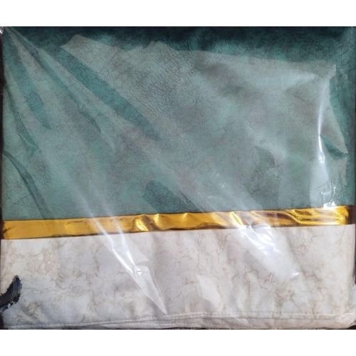 Living Room Bedding Set - Heavy Chenille Velvet (Suede) - 10-Piece Set - Colors (Dark Green, Gold, Cream)