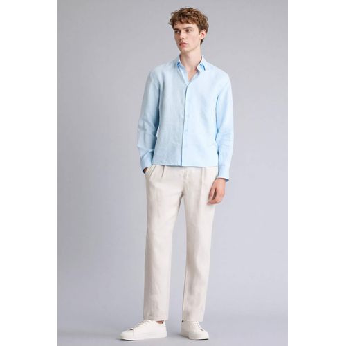 Relax Fit Double Hem Linen Trousers