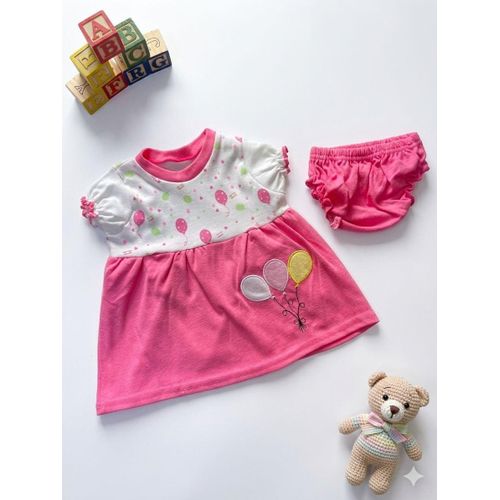 Baby Girl Dress And Panty Set - 2 Pieces-S115-F