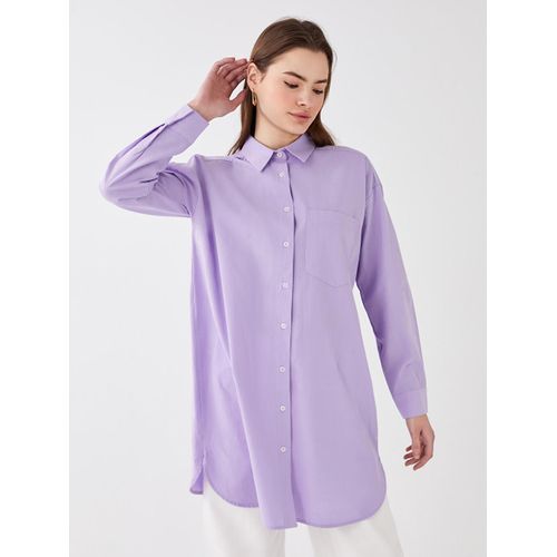 Plain Long Sleeve Oversize Women's Shirt Tunic