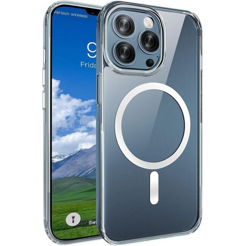 iPhone 13 Pro (2021) 6.1 inch MagSafe Case - Slim, Clear, Anti-Yellowing TPU Cover