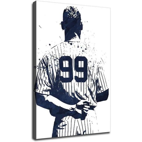 ZL Aaron Judge New York Yankees Wall Art Home Wall Decorations for Bedroom Living Room Oil Paintings Canvas Prints /125 (Unframed,16x24inch)