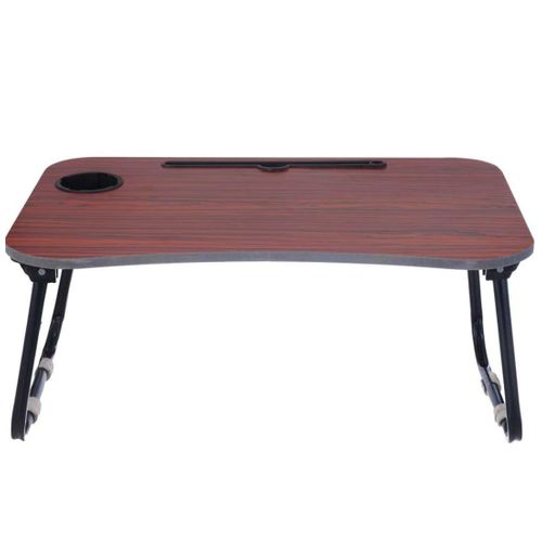 Wooden Laptop Table Global Brand Metal Legs Foldable Multi Color