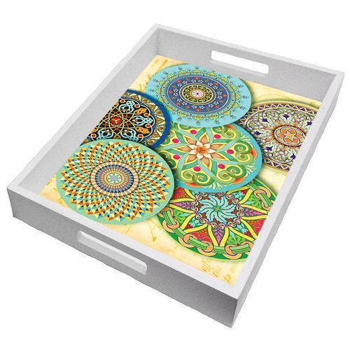 صينية تقديم صناعة يدوية – 1 قطعه