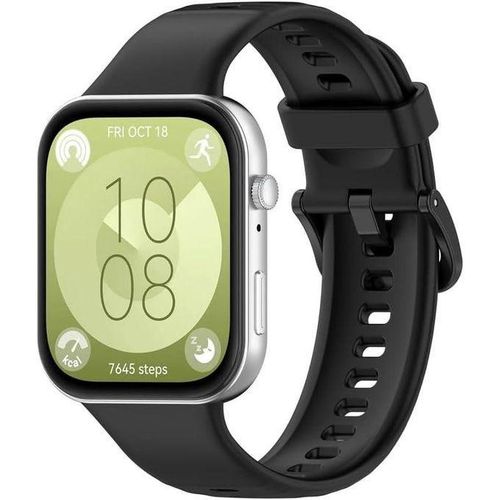 Silicone Strap For Huawei Watch Fit 4 (2025) Bracelet Black