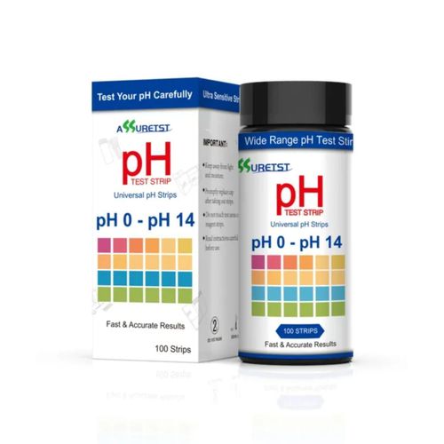 pH 0-14 test strips 100 strips for water treatment easy to read