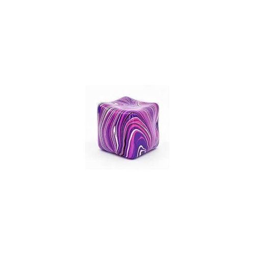 Premium Marble-Patterned Sensory Stress Relief Cube: Ultra-Soft, Elastic, and Durable Fidget Toy with Mesmerizing Swirled Color Design, Perfect for Calming Anxiety, Improving Focus, and Hand Therapy Exercises.
