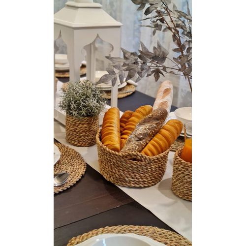 Natural Woven Bathroom Storage Basket – Multi-Purpose Organizer