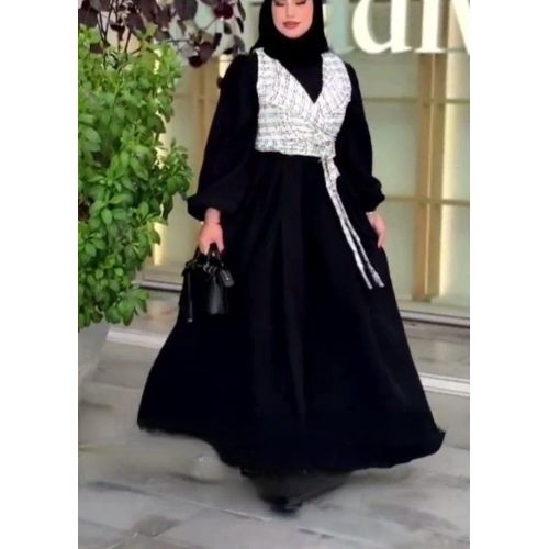 Two-piece dress, high-quality material