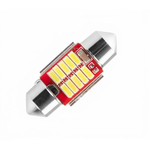 Super bright 10 SMD LED bulb, universal car interior ceiling light, indoor reading light with festoon holder (2 pieces, white light, 5W)...