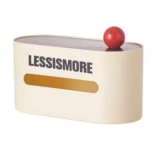 Modern Tissue Box Cover with Top Lid - Round Handle - Tissue Holder for Bathroom, Office, Living Room - Kitchen - 21 * 9.5 * 13.5 cm