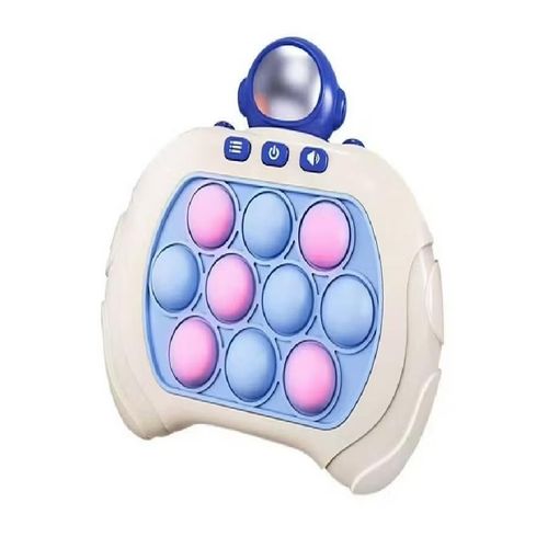 Astronaut Fast Push Game, Cute Anime Pop Fidget Light Up Bubble Handheld Game Toys Electronic Quick Push Game Fidget Sensory Toys Great Birthday Gift For Boys Girls