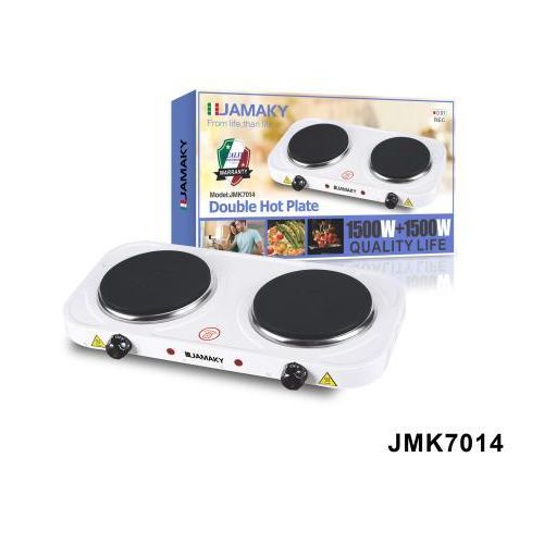 1500W Electric Infrared Cooker Hote Plate Dual Control Cooktop Burner Fire Power Adjustment Knob Metal Body JMK-7014