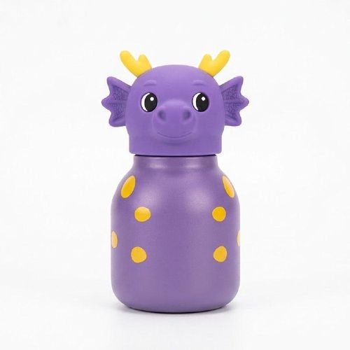250ml Thermal Dragon Mug – Cute Reusable Drink Cup for Hot and Cold Beverages with Matching Lid, Compact Insulated Design for Kids and Adults, Home, Office and Everyday Use